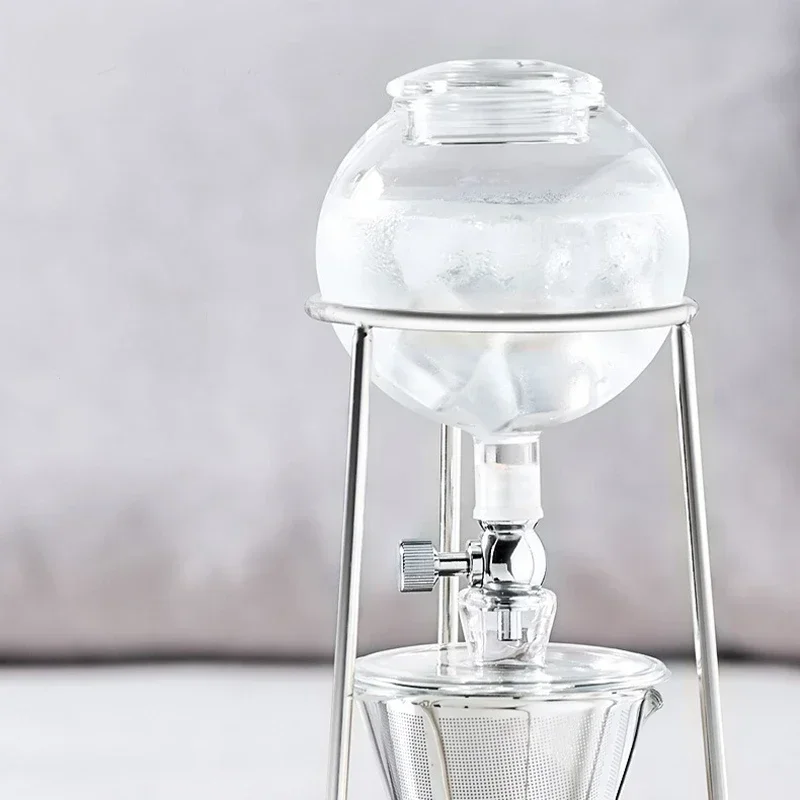 Ice Drop Coffee Pot Glass Handmade Extraction Pot Transparent Drip-type Coffee Maker Coffee Appliance Set