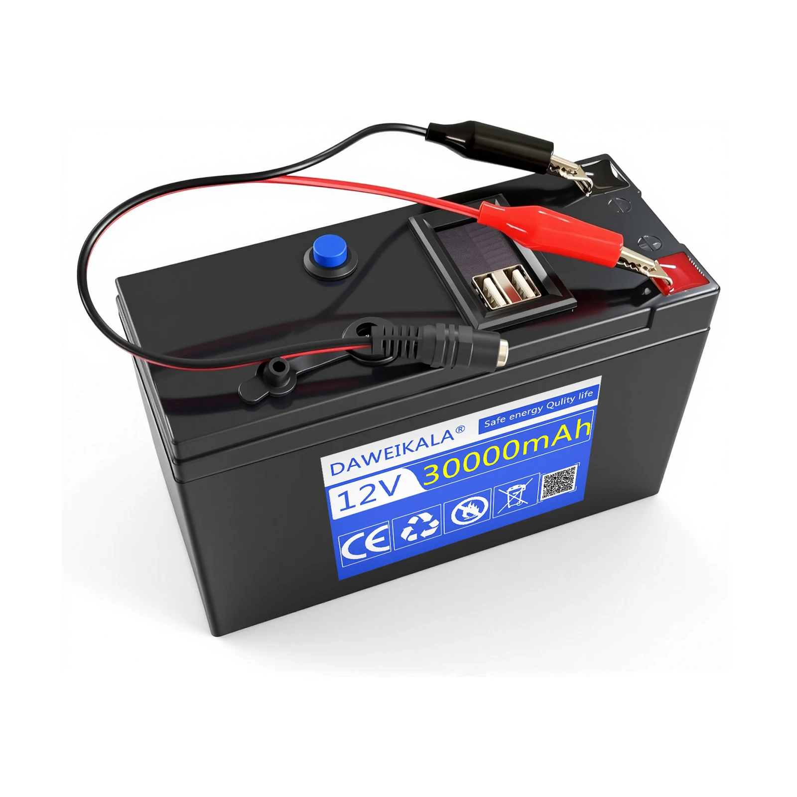 12V 30000mAh Rechargeable Li-ion Battery