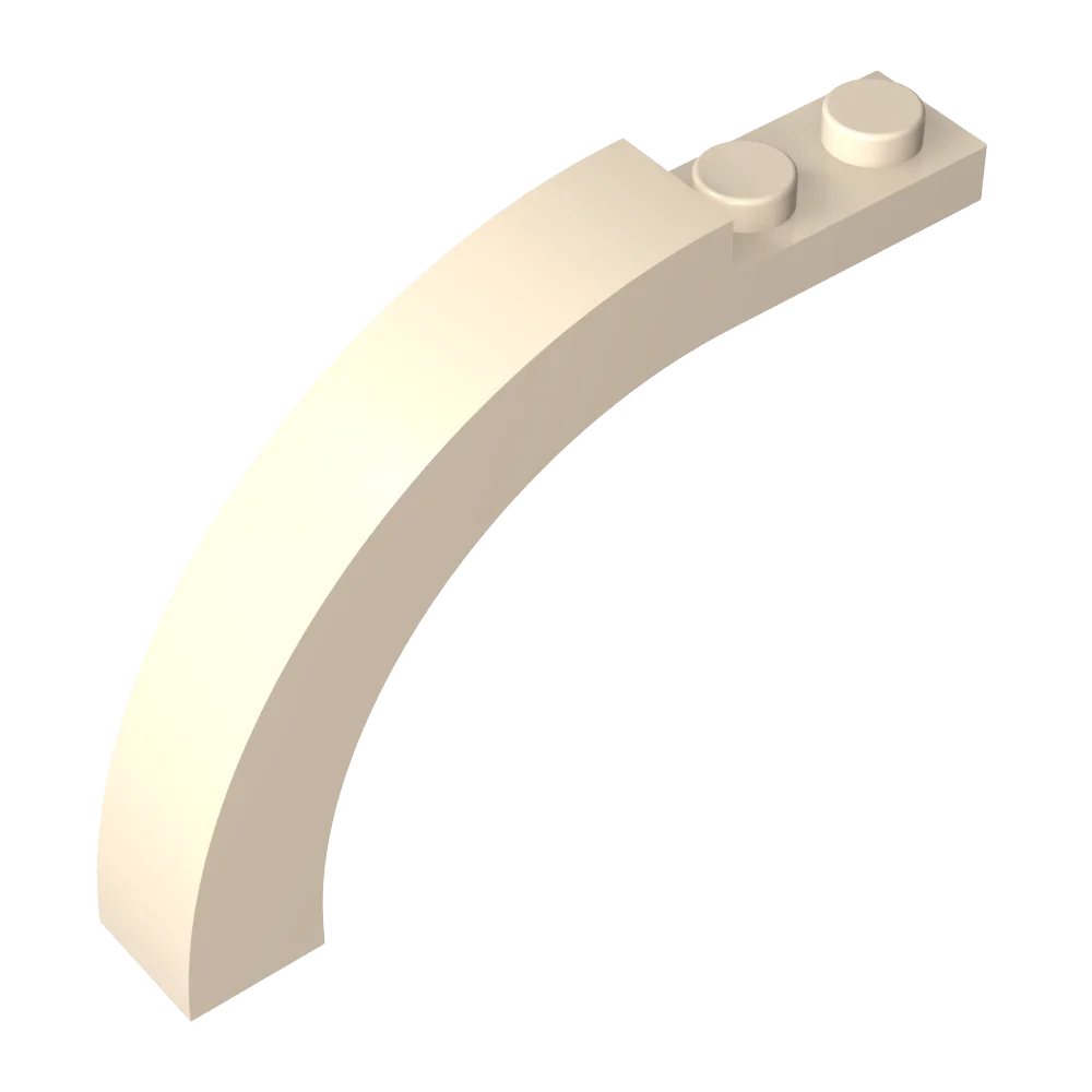 Gobricks GDS-720 DIY-Lernbausteine für Kinder, technischer Bogen/Pfeil, Brick1x6x3 Arc, kompatibel mit Lego 15967 6060