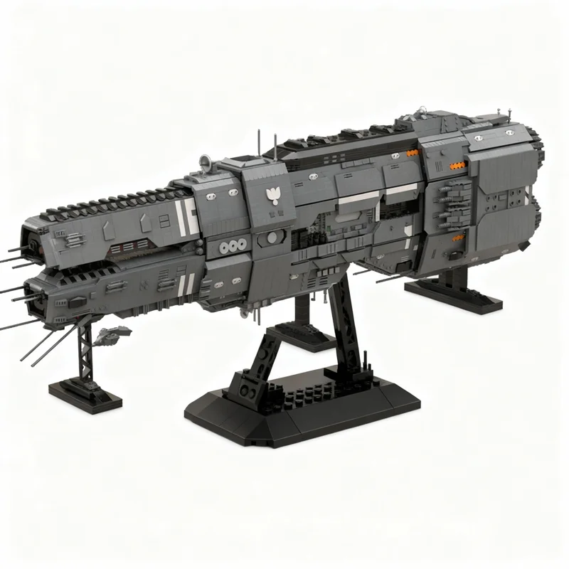 

7685PCS MOC Space Battle Artemis Class Battlecruiser Unsc Agrotera Model Technology DIY Creative Assembly Bricks Display Gift