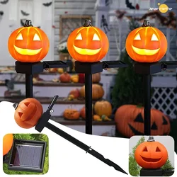 Luz LED Solar de Halloween, luz Solar de calabaza, lámpara Solar impermeable para césped para exteriores, iluminación para decoración de jardín, vacaciones y festivales