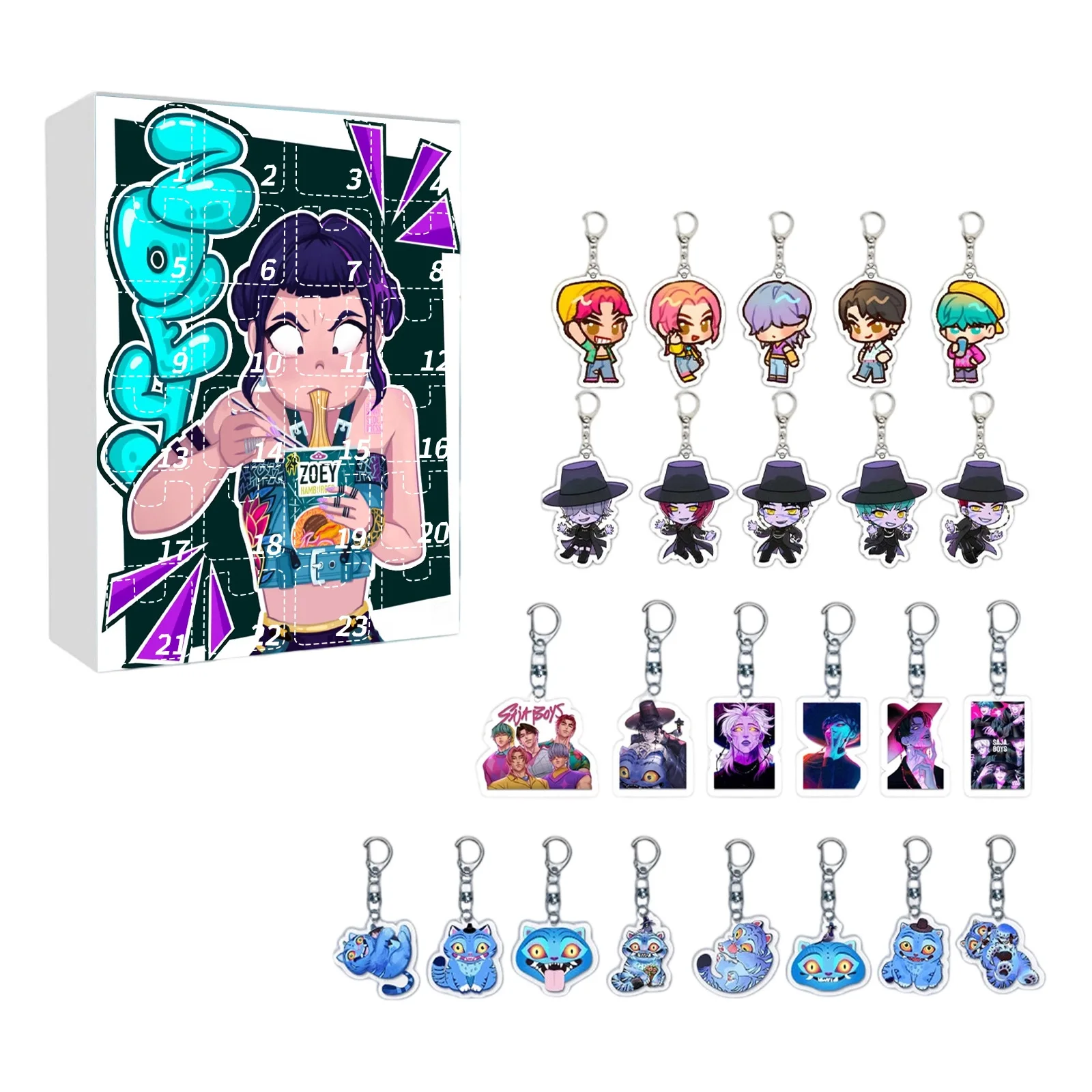 

2026 6in1 Kpop Devil Hunter Rumi Zoe Mira Anime Polyvinyl Chloride Character Collection Desktop Trinkets Kids Gift Collectibles