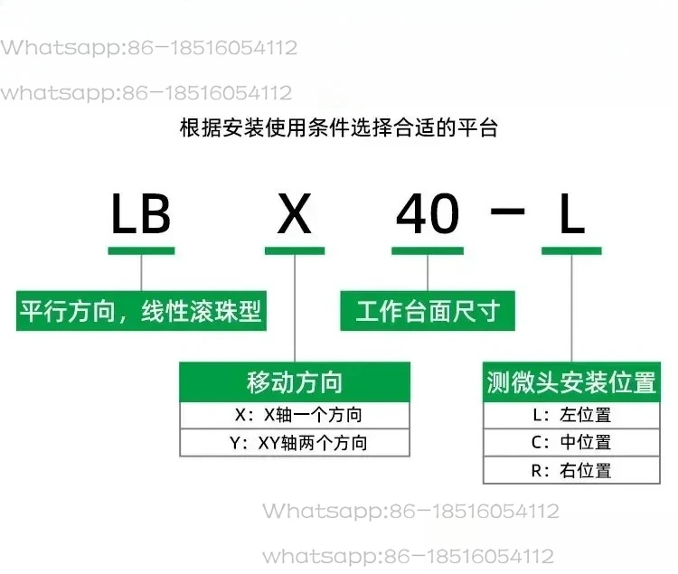 Displacement Stage LBX40/60/25/LBY100 Precision Manual Fine Adjustment Linear Movement