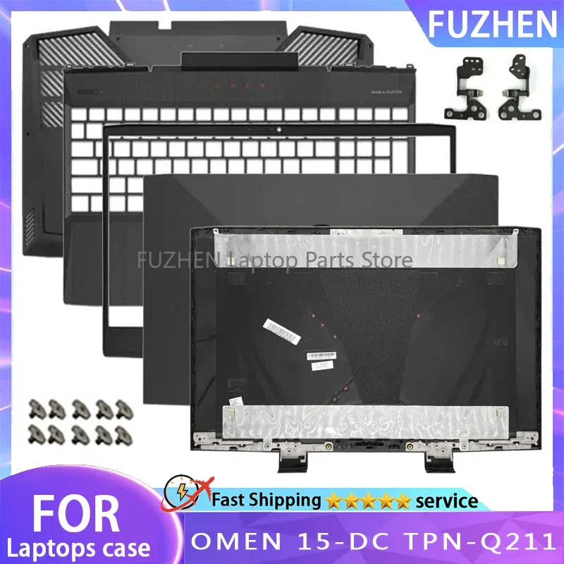 

New For HP OMEN 15-DC TPN-Q211 Series Laptop LCD Back Cover Bezel Palmrest Bottom Case Cover Hinge Air Outlet