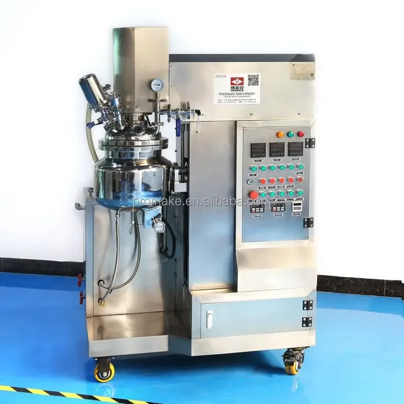 Laboratory 10L 20liters 30 Bulk 50liter Vacuum Homogenizer tank Emulsions Cosmetics Reactors Emulsifying Mixer