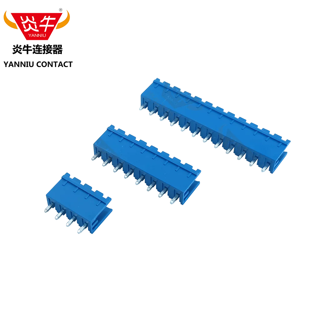 10Pcs KF2EDGV 5.08 2P ~ 12P Blue PCB CONNECTOR PLUG-IN TEMINAL BLOCK 2EDGV 5.08mm 2PIN ~ 12PIN MSTBV 2,5 G PHOENIX DEGSON YANNIU