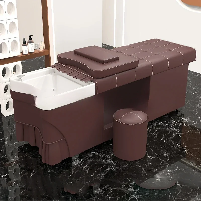 Head Spa Salon Chair Hairdressing Japanese Hair Washing Treatment Shampoo Bed Professional Cadeira Barber Furniture