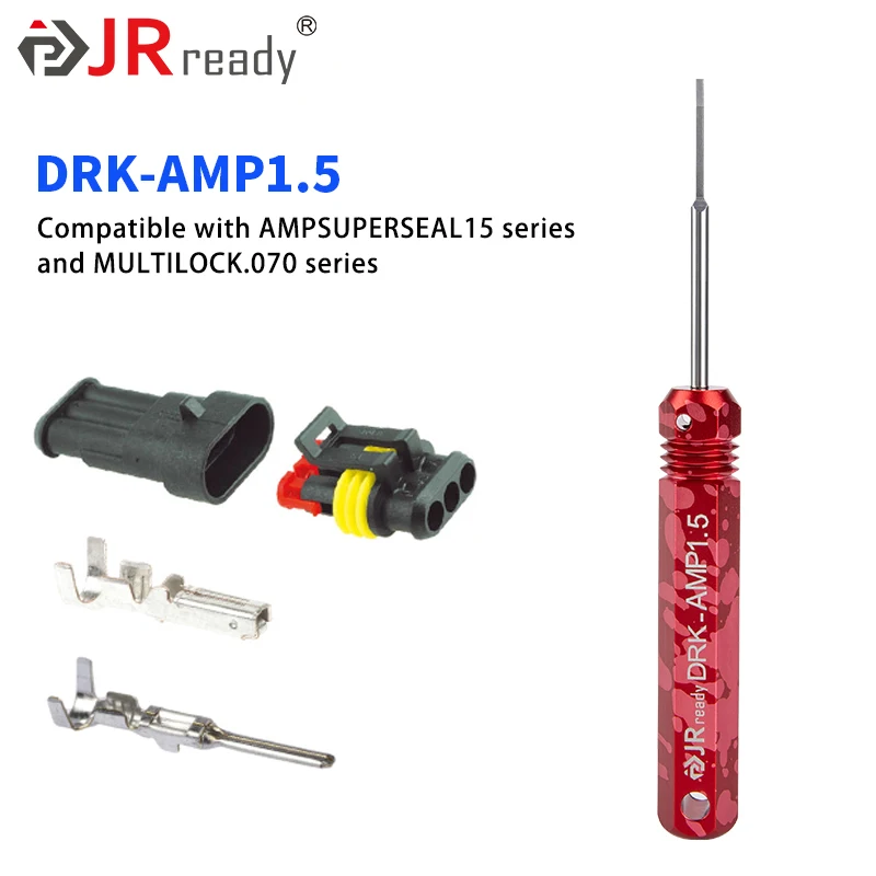 JRready دبوس أداة إزالة الصواميل ل AMP Super Seal1.5 /Metri Pack 150 موصلات أسلاك السيارات مختومة الذكور/الإناث محطة النازع