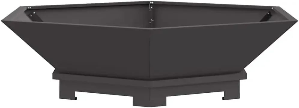 39-Inch Square Wood-Burning Fire Pit, Heavy Duty Cold-Rolled Steel Outdoor Fire Bowl for Backyard Patio, Garden, and Camping Hea