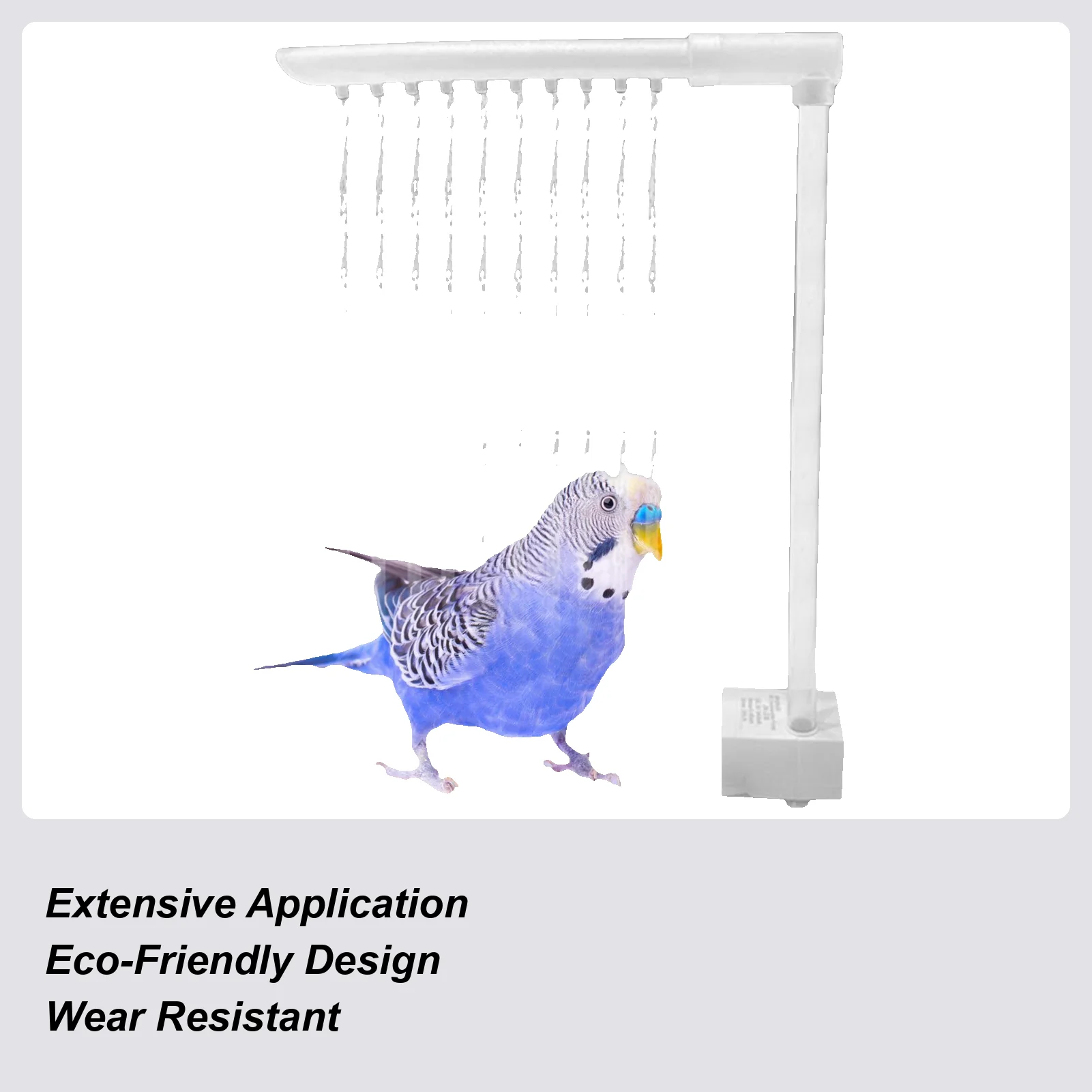 

Bird Bathing Basin Automatic Water Circulation Bathtub for Parrots Use with Quiet Operate and Adjustable Water Flows