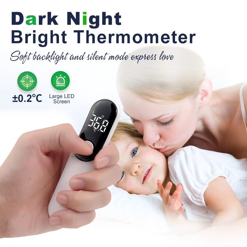 

Digital Non-Contact Thermometer Infrared Thermometer Forehead Ear medical Termometro Body Fever Baby/Adult Temperature