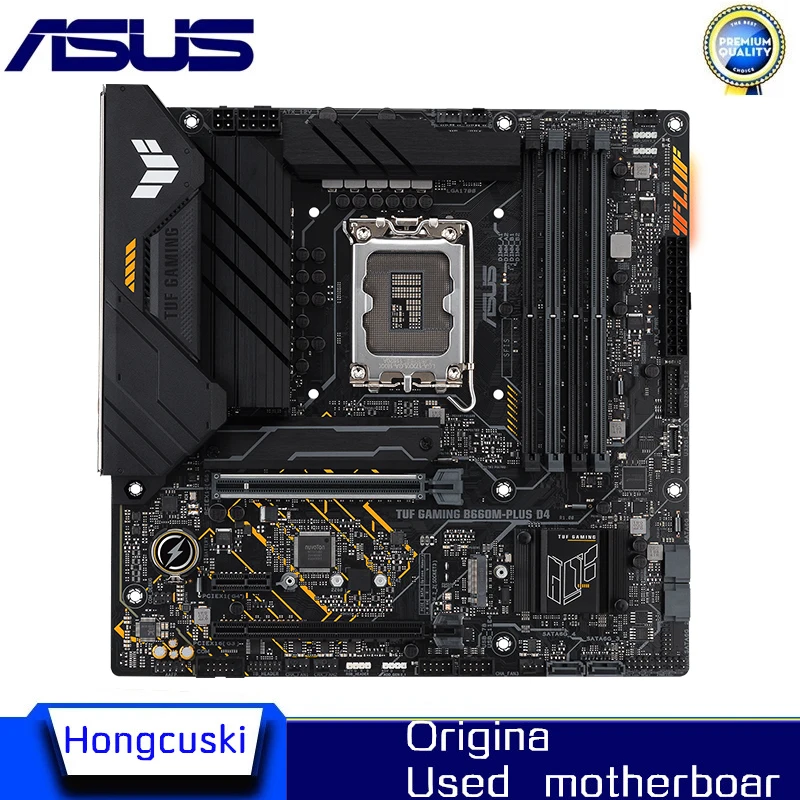 

ASUS TUF GAMING B660M-PLUS D4 LGA 1700 DDR4 Motherboard B660M B660 Supports CPU i5 10400f i3 12100f 12400f