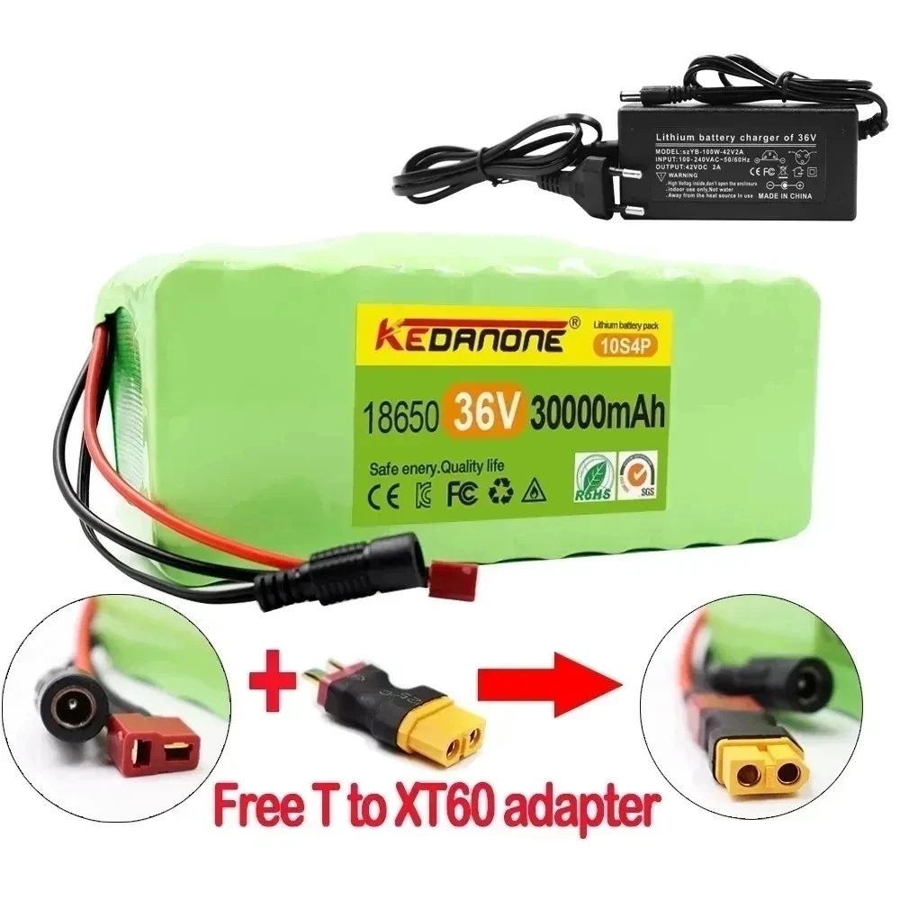 10S4P 36V 30000mAh Electric Scooter Lithium Battery 18650battery pack 36V 30Ah Electric Scooter Electric ScooterBattery36v