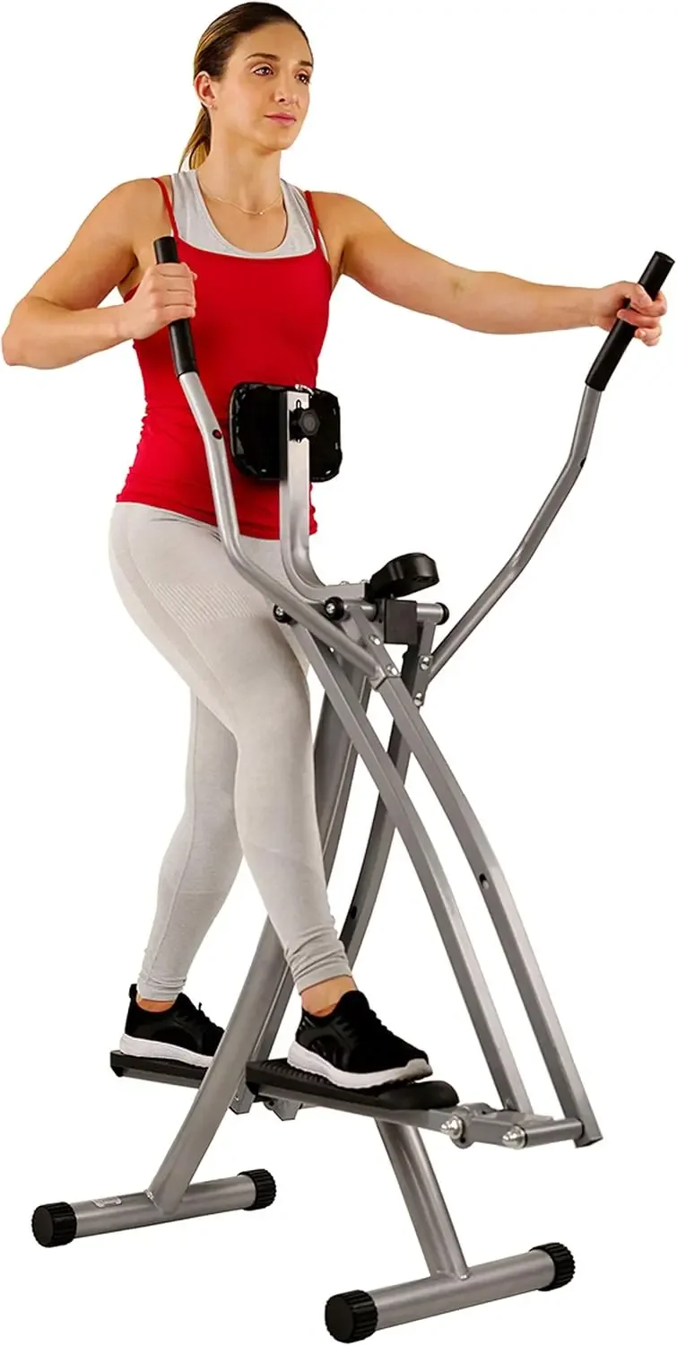 Fitness Air Walk Cross Trainer Elliptical Machine Glider w/Performance LCD Monitor, Low-Impact, 30 Inch Stride an