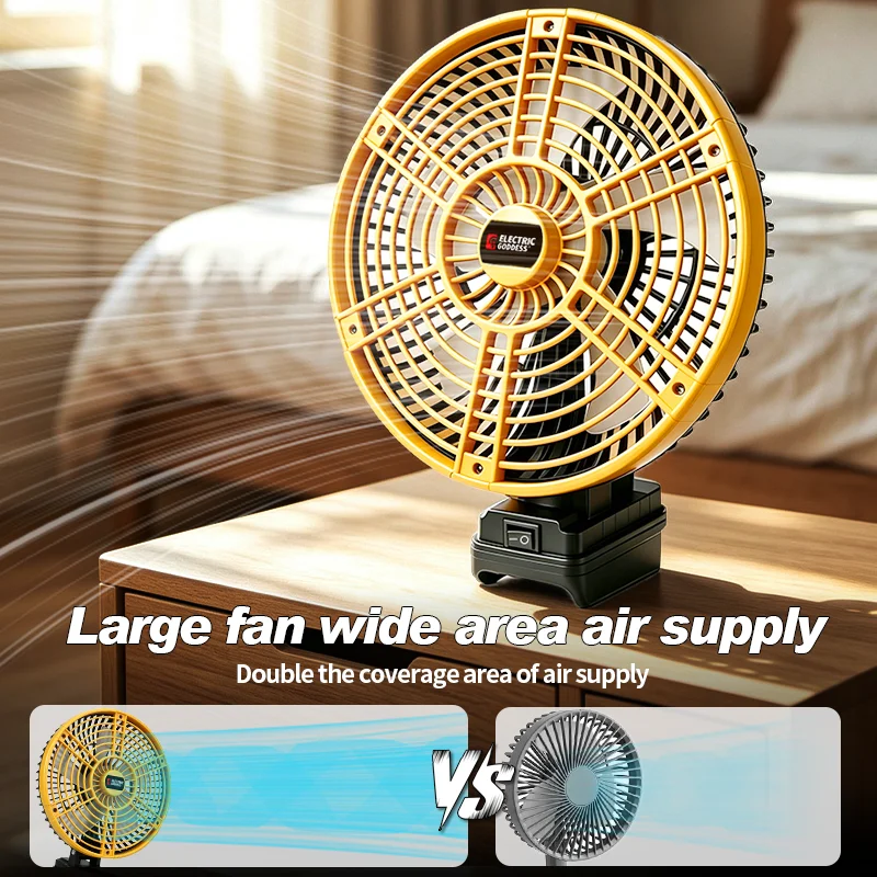 8Inch Desk Fan 180° Tilt,Ultra - Outdoor Power Pedestal ulasan dan harga