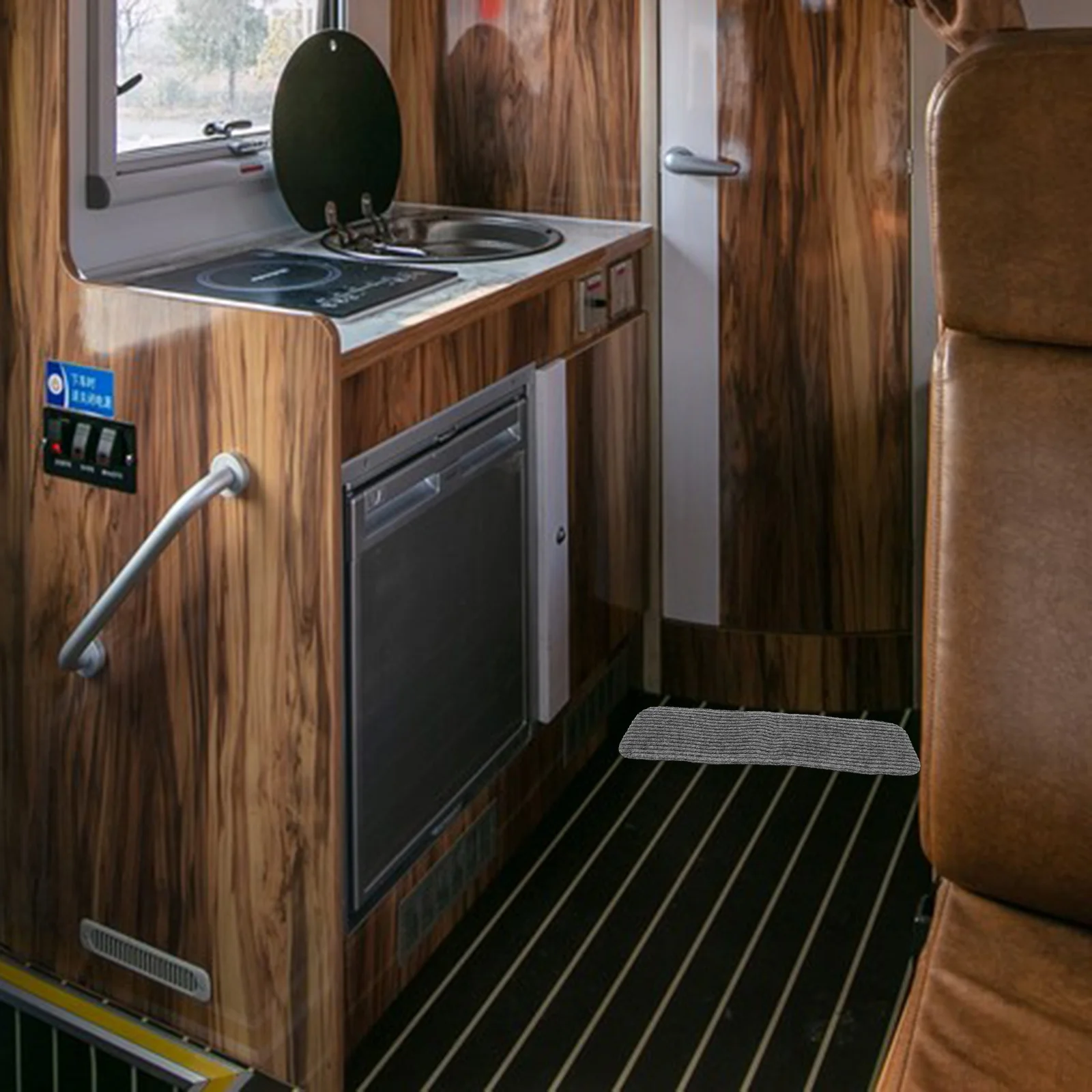 

4Pcs Stair Treads for Steps Polyester Wear-Resistant Non-Slip Rv Step Covers for Camper Travel Trailer Stair Protection