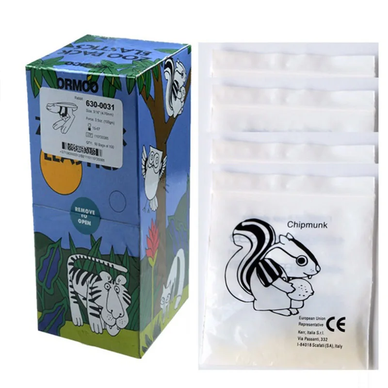 1000pcs  Dental Orthodontic Rubber Band Ligation Ring Elastics Latex Braces Animal Traction Rings Dentistry Product Tools