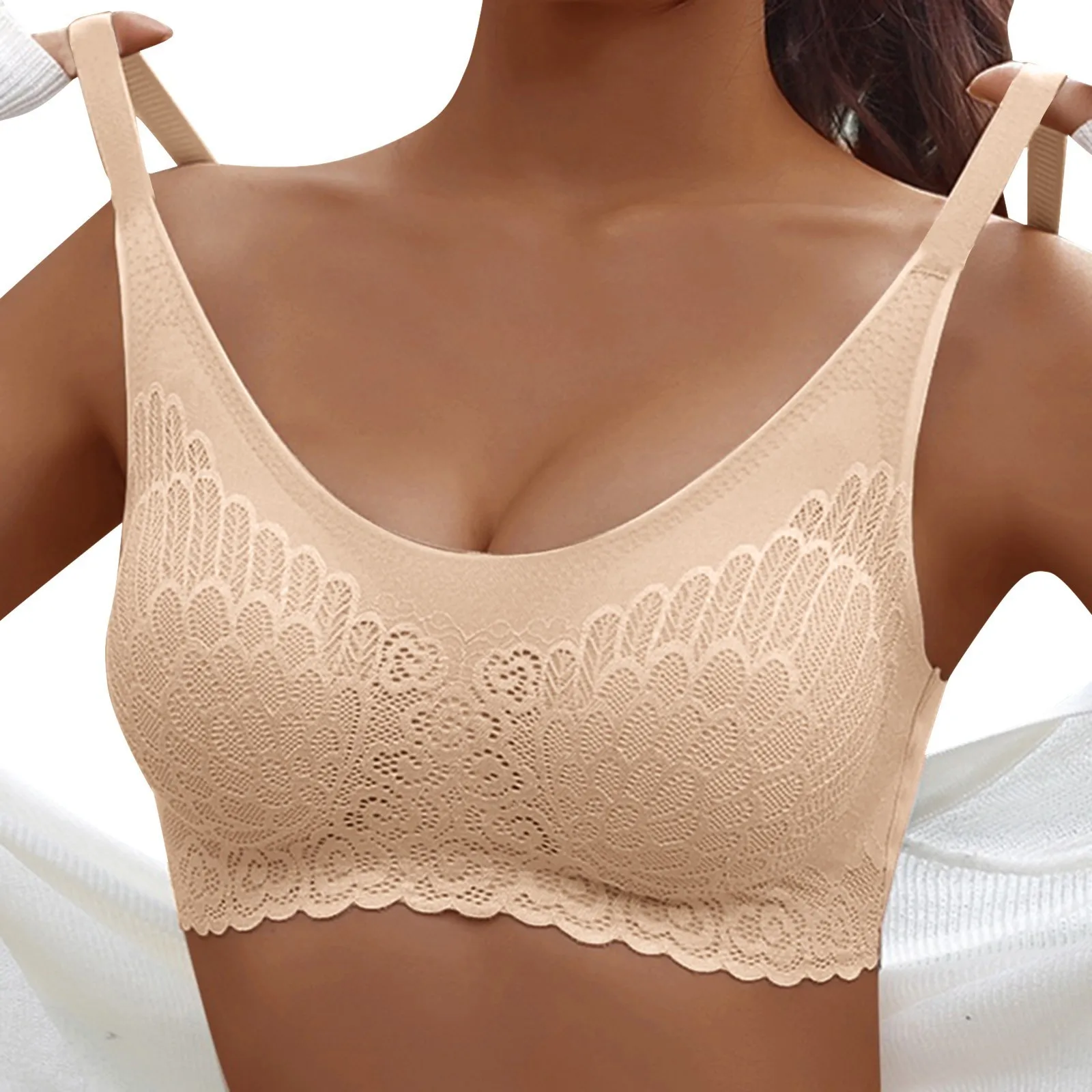 Plus 4XL Active Bra Seamless For Women Underwear Push Up Bralette With Pad Vest Top Fashion Soft Comfortable Vest Bralettes #54