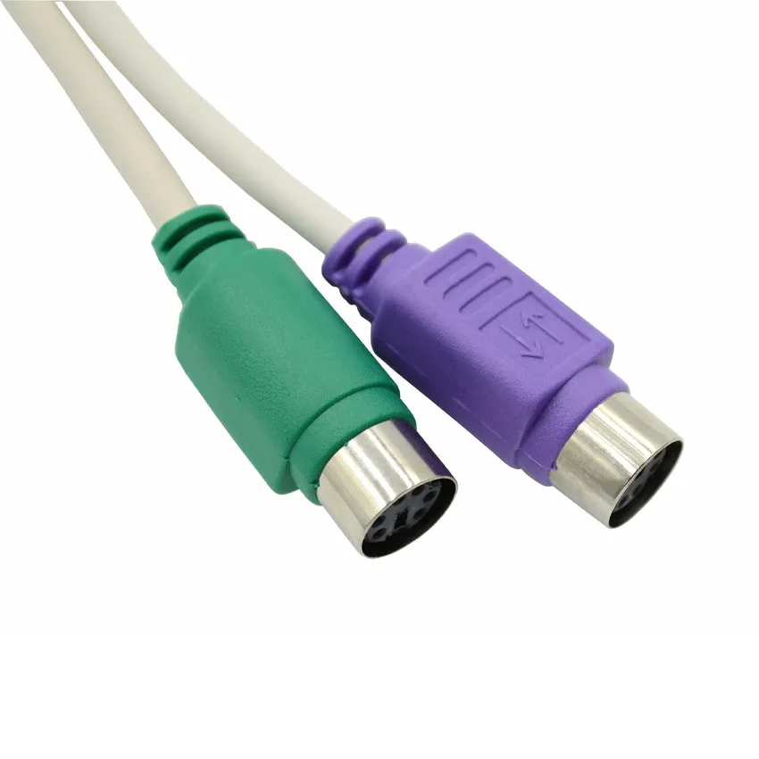 1pc USB Male To PS/2 PS2 Female Converter Cable Cord Converter Adapter Keyboard