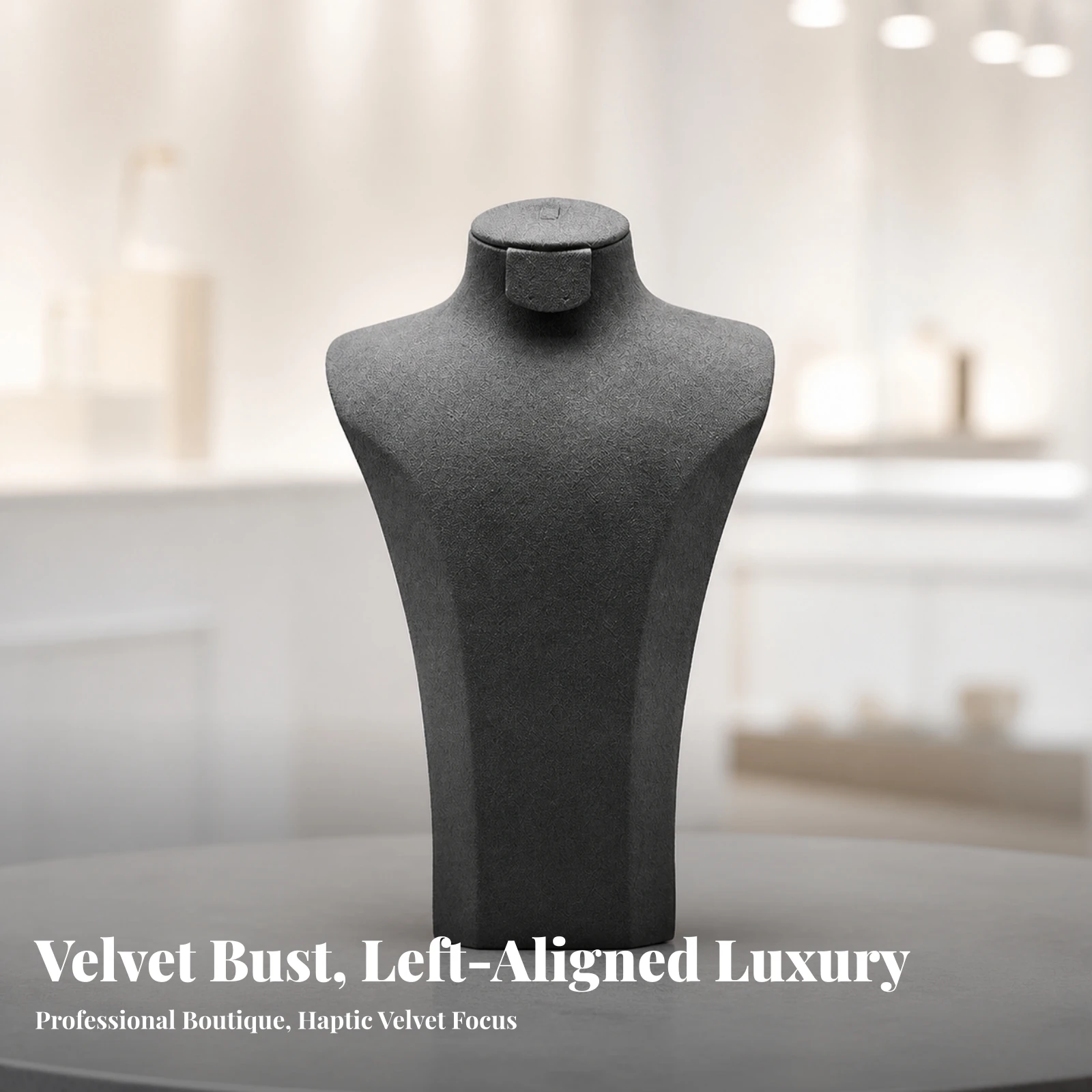 busto-expositor-de-collares-de-microfibra-con-base-conica-busto-expositor-de-joyeria-elegante-en-gris-para-joyeros