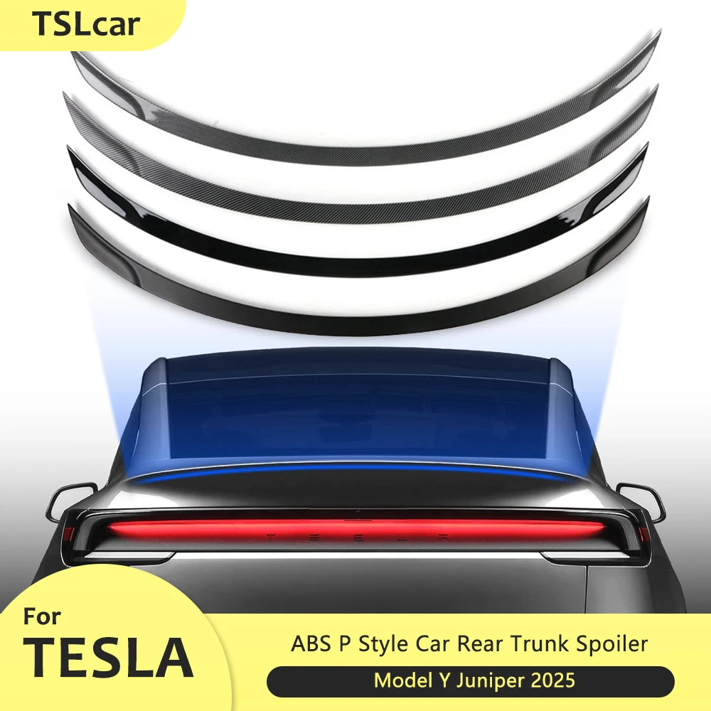

Задний спойлер багажника из АБС-пластика для Tesla Model Y Juniper 2025, спойлер на крышку хвостового крыла автомобиля, высокопроизводительные автоматические модифицированные аксессуары