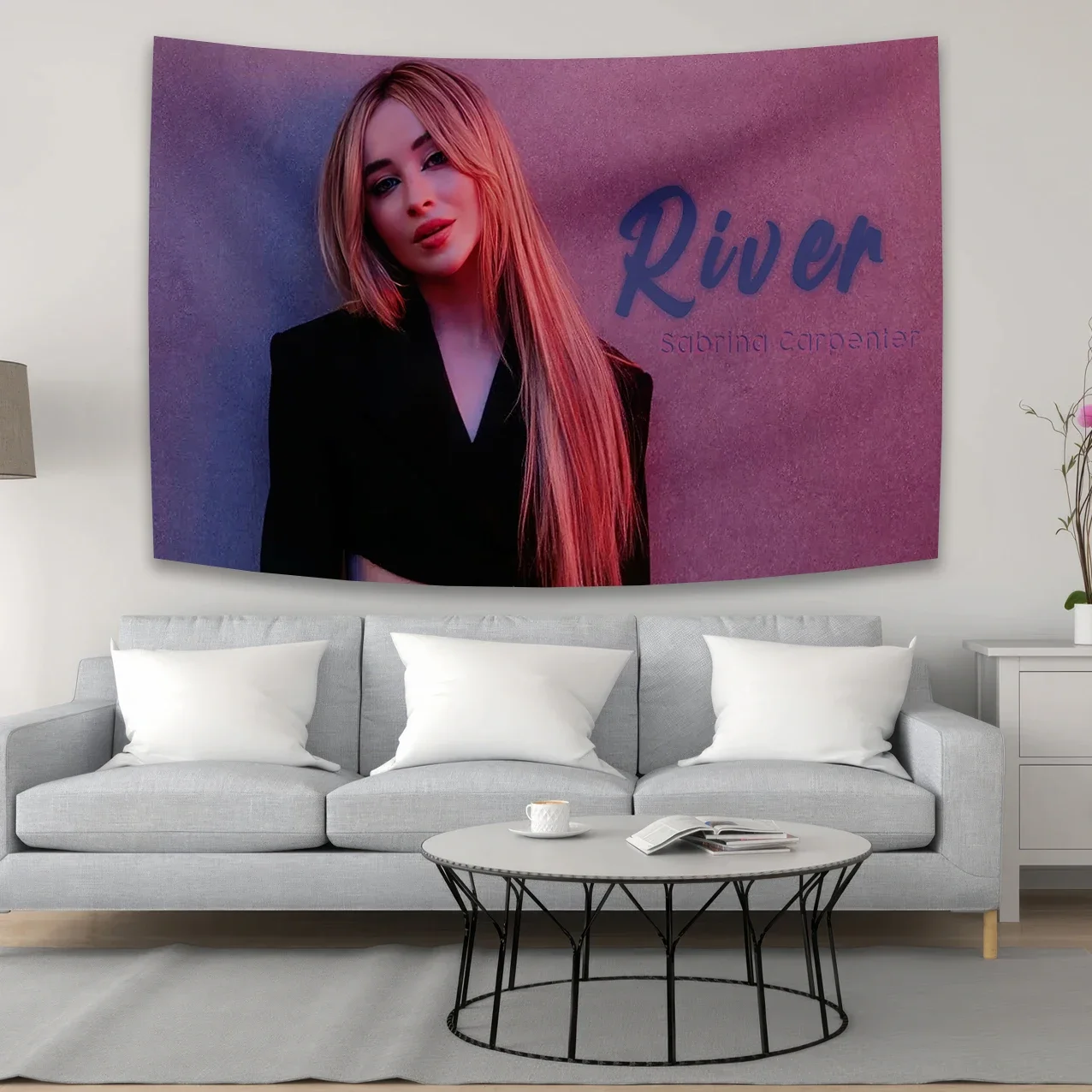 American flag Singer S-Sabrina C-Carpenter hippie Modern Printing Retro Art Tapestry bohemian decor house decoration wall decor