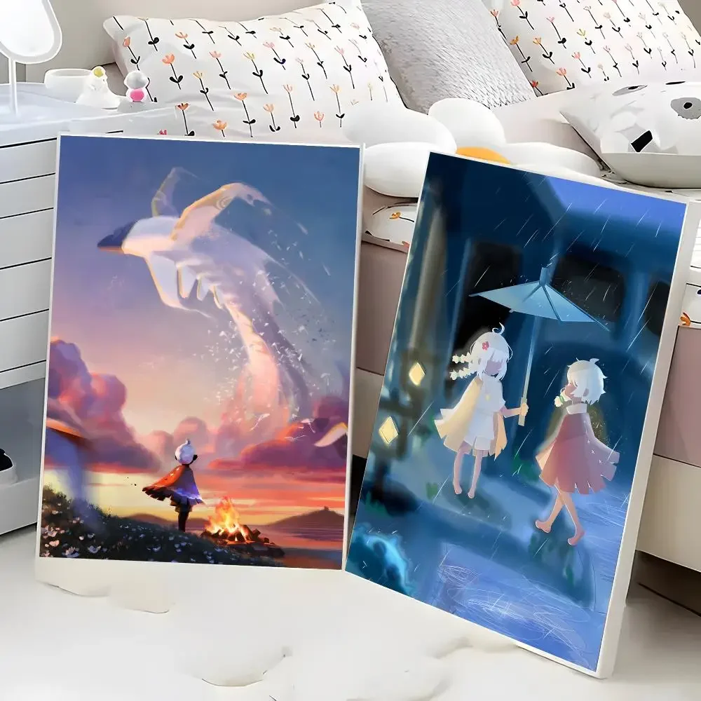 Sky Children of the Light SkyCoTL Social Adventure Thatgamecompany Ethereal Painting Poster Eco-Friendly Decor Frameless Canvas