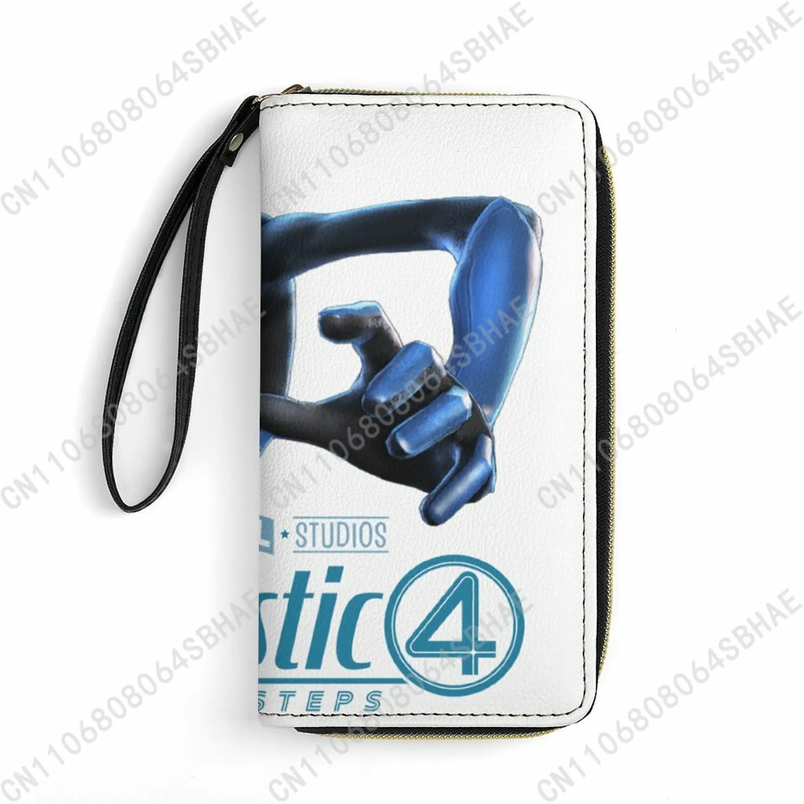 

Marvel Mister Fantastic Custom PU Leather Wallet Rope Handle Small Portable Card Holder Men Women Purse Gift Friend Cosplay