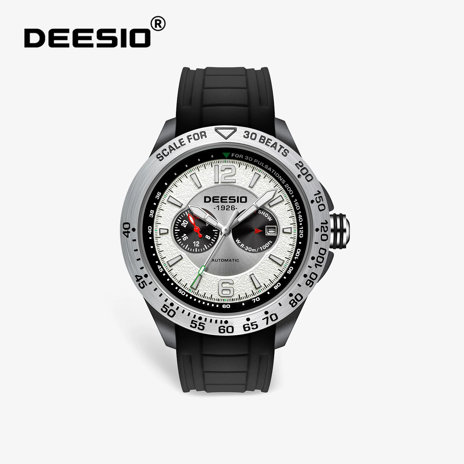 Deesio Automatische mechanische Herrenuhr mit Handaufzug, Saphirglas, 30 m wasserdicht, stoßfest, luxuriöses Modegeschenk für Männer