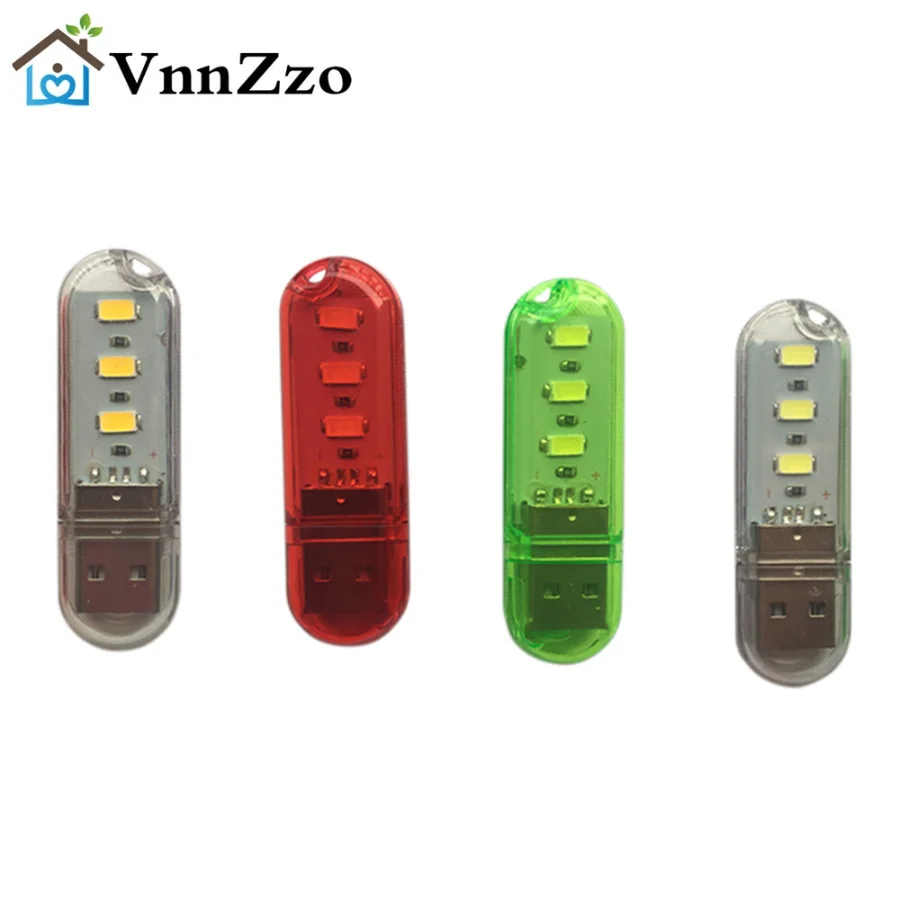 VnnZzo USB Plug Lamp Computer Mobile Power Charging USB Small Round Light LED Eye Protection Reading Light Night Light