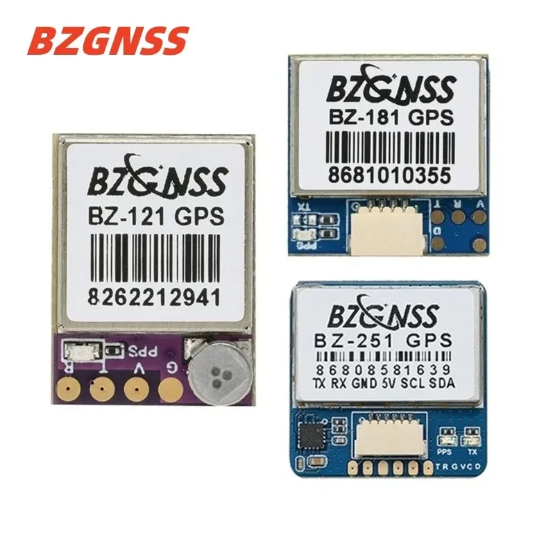 

BZGNSS BZ 121 BZ 181 BZ 251 Модуль GPS-позиционирования с двумя протоколами, подходит для FPV, спасательные дроны с фиксированным крылом и пересечением