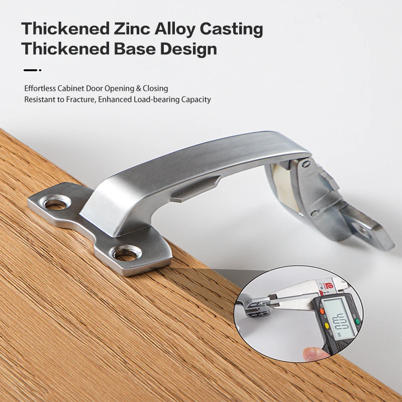 Heavy Duty Surface Mount No Groove Upward Folding Aircraft Style Zinc Alloy Hinge For Kitchen Overhead Cabinet Wood Door 271