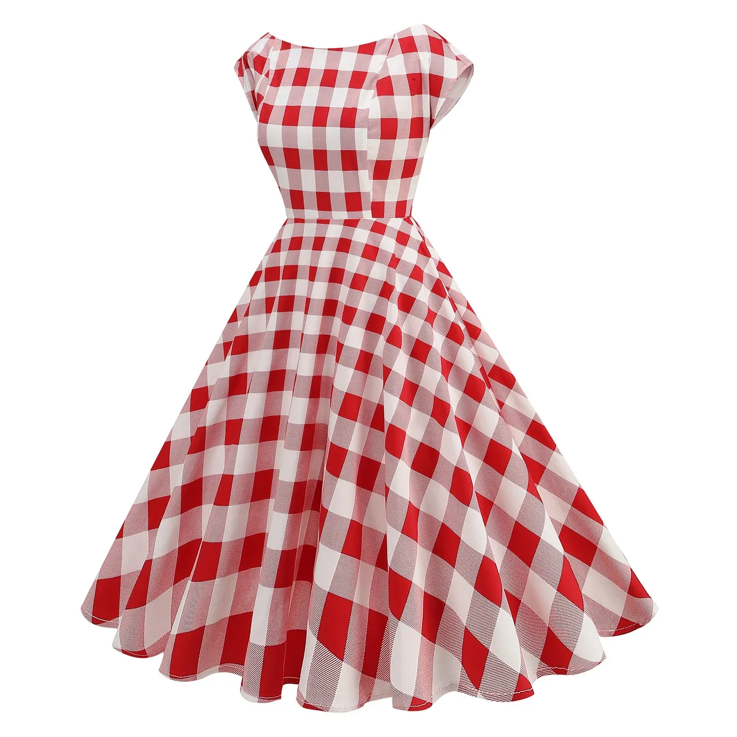 Robe rose rétro à la mode, robe britannique sans manches à carreaux, robe sexy cintrée à la taille pour dames, robes de mariée pour femmes, automne