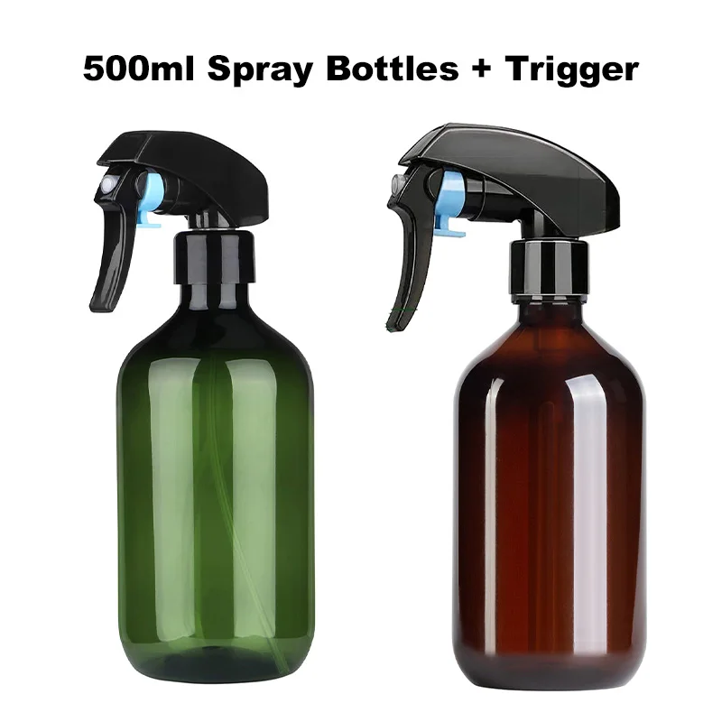 500ml Empty Spray Bottle Refillable Trigger Bottle Liquid Atomizer Container For Plants, Cleaning Solutions, Hair, Gardening