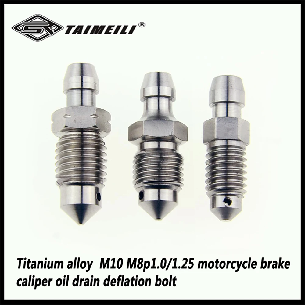 Titanlegierung M6M7M8M10p1.0/1.25 Motorrad-Bremszangen-Ölablass-Entlüftungsschraube – Detail 3
