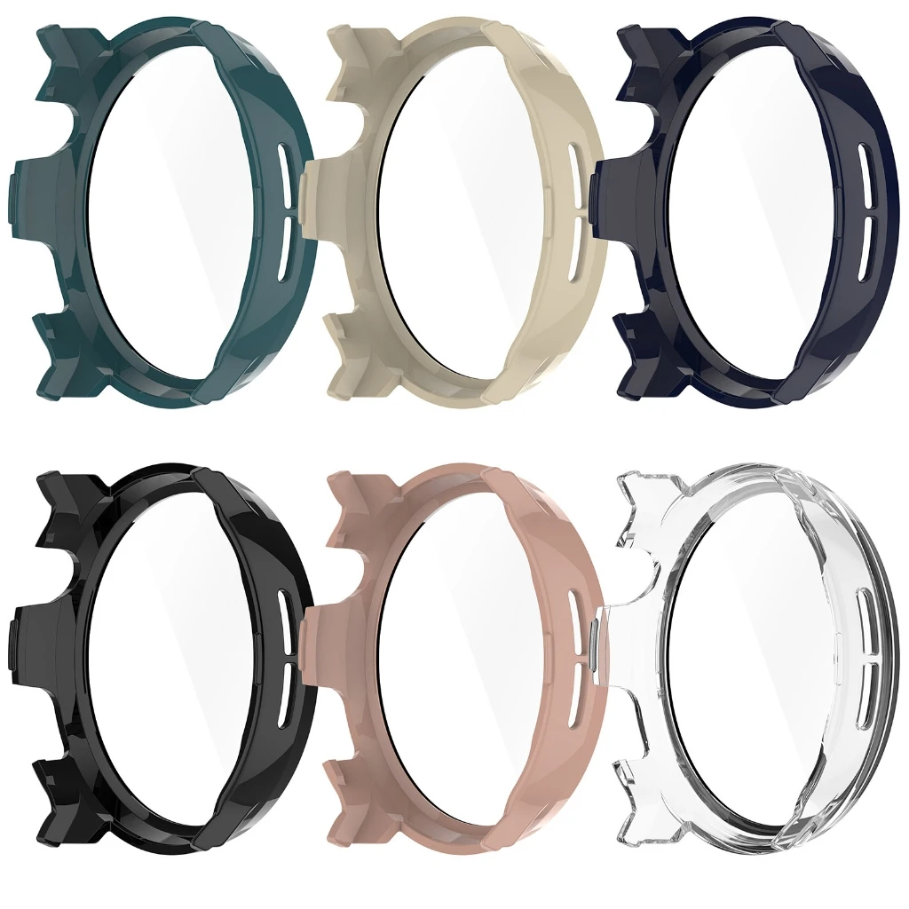 

1pc Watch Case Colorful Shells Convenient Screen Protectors PC+Glass Frame Watchs Spare Part Suitable for Watch Lite 2