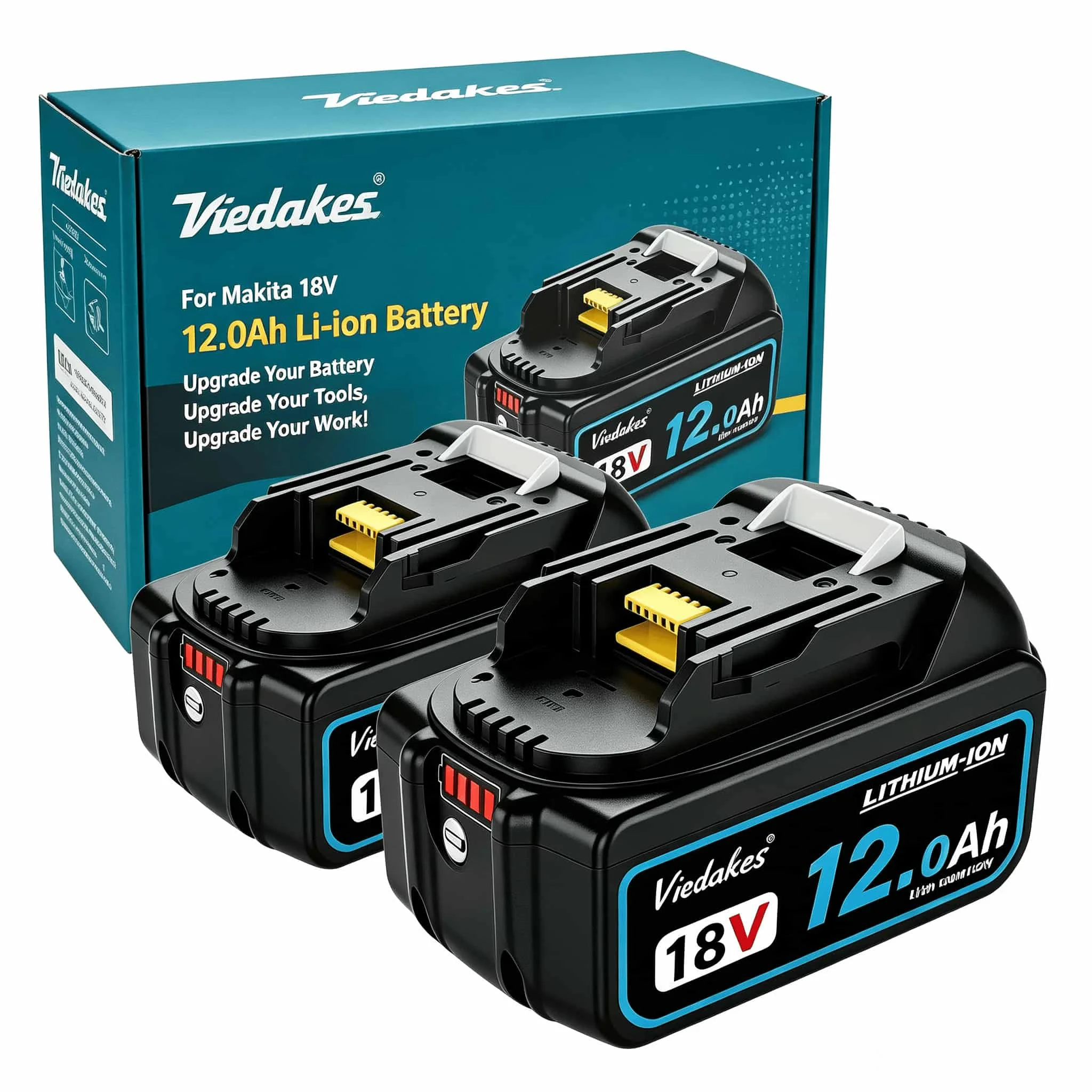 For Makita 18V 12.0Ah High Capacity Battery For Makita Power Drills Viedakes Batería Para For Makita 18V