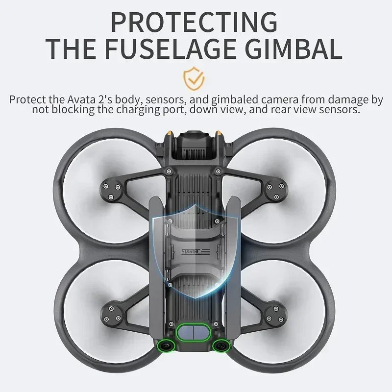 Trem de pouso dobrável perna de liberação rápida para dji avata 2 acessórios protetor de altura estendido anti-queda extensão skid