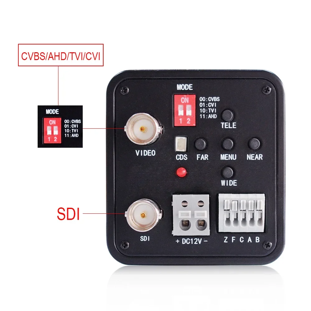 Anxinshi HD-SDI CVBS AHD AVI TVI 5 in 1 Output CCTV Camera 2.0MP Sensor 20X Zoom Camera