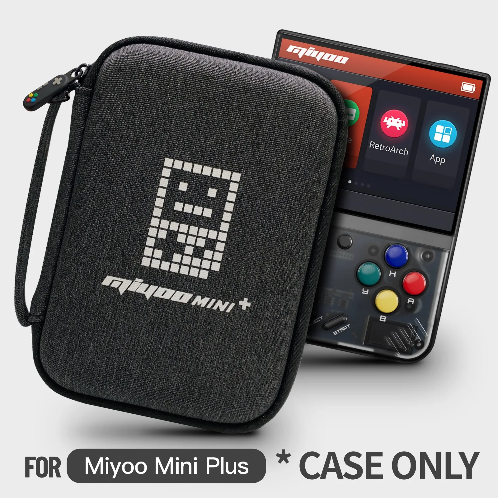 Miyoo mini plus pouzdro, těžko přenosné dedikované pouzdro pro miyoo mini plus V3 s 3.5 palec obrazovka
