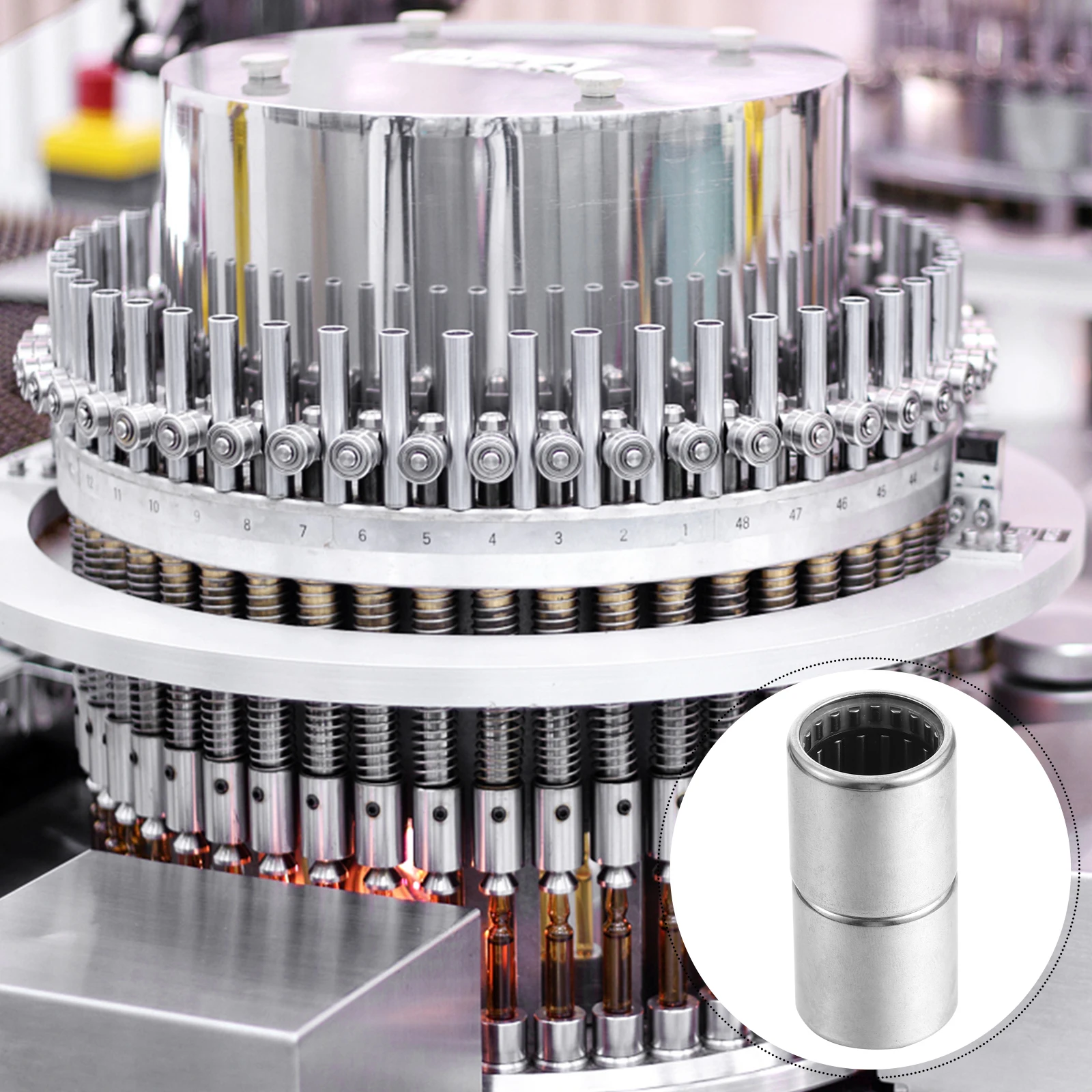 

2 pcs NeedleRollerBearings HighLoadCapacity CompactSize Bearings Ball Single Direction Thrust Bearing Bearings Hardware