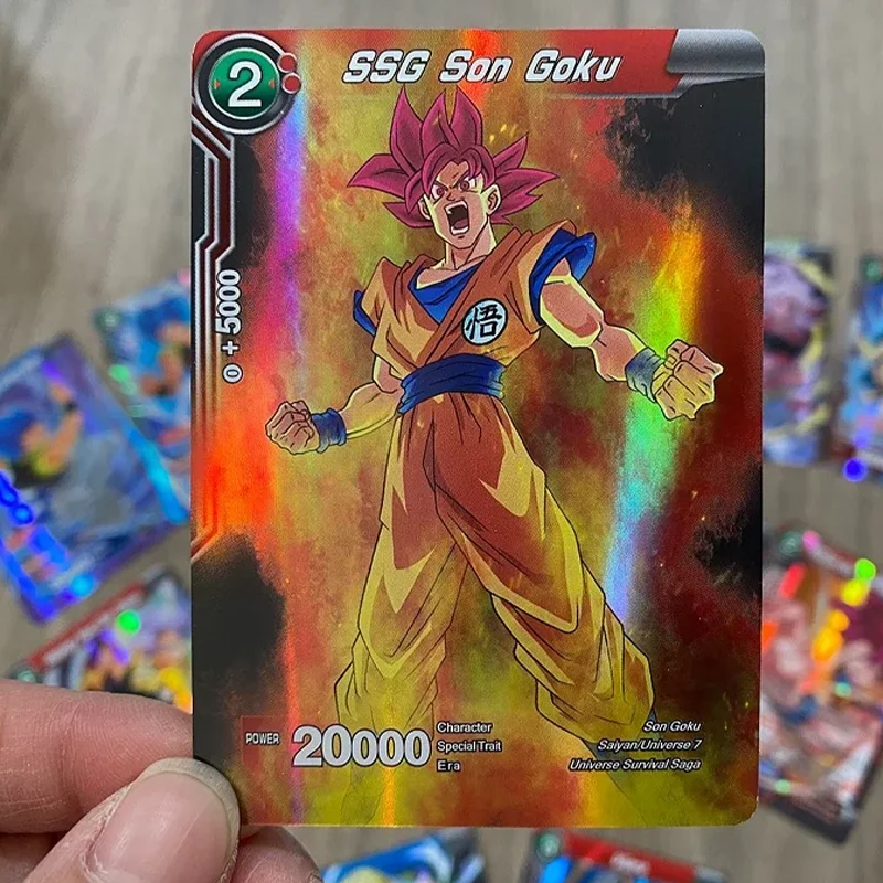 Dragon Ball Cards Shiny Son Goku Super Saiyan Series Signature Game Card Goku Classic Collection Toys Game Collection Card view 4
