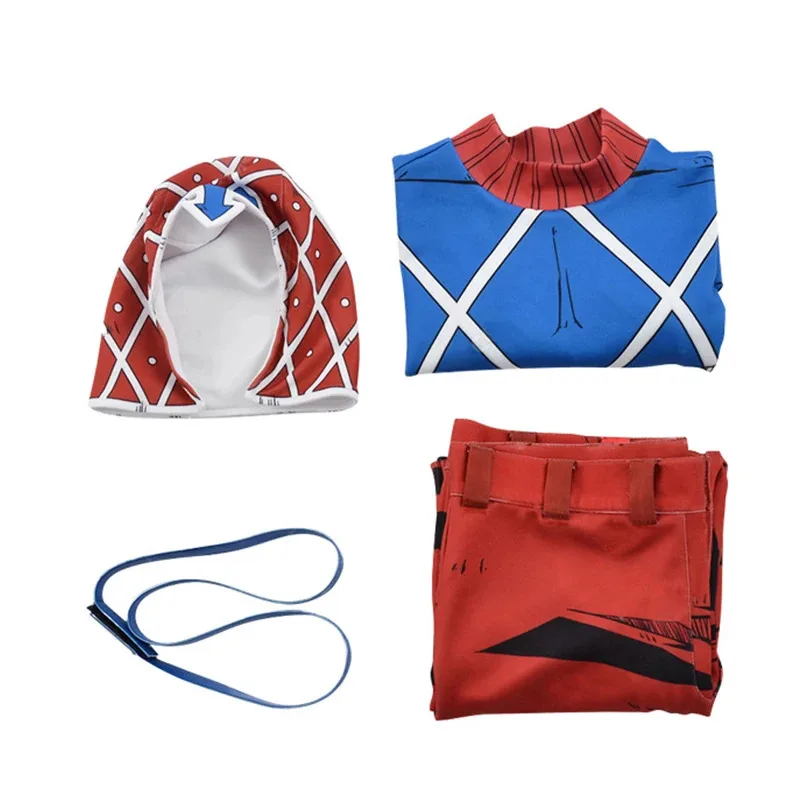 JOJO Bizarre Adventure Cosplay Costume Guido Mista Golden Wind Anime Costumes Cotton Highneck Knitted Sweater Tops Top Cosplay