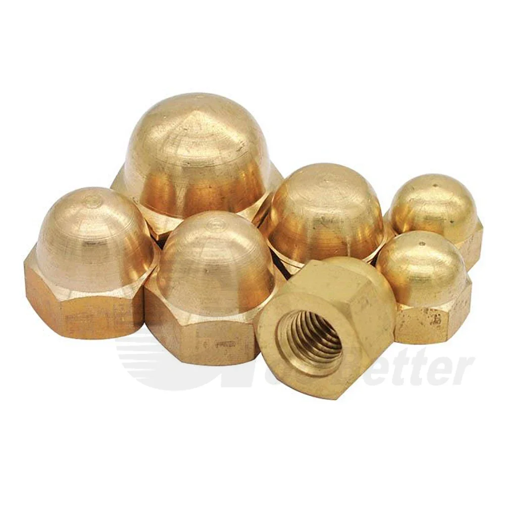 

1/2/5Pcs M3 M4 M5 M6 M8 M10 M12 M14 M16 M18 M20 Acorn Nuts Brass Dome Decorative Cap Nut Blind Hole Caps Covers