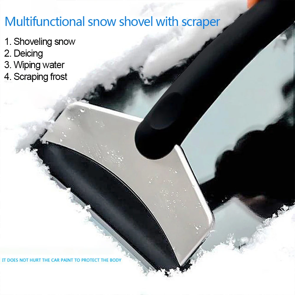 Durable Car Snow Shovel Car Windshield Snow Removal Scraper Ice Shovel Window Cleaning Tool for All Car Accessories Removal