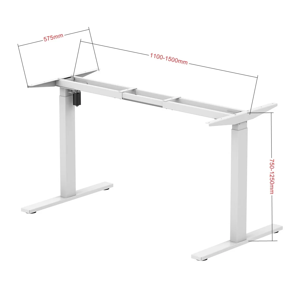 High Quality Single Motor Electric Desks Height Adjustable Sit Standing Table Desk for Home Office