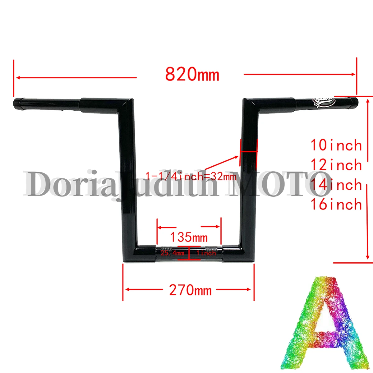 For Harley Dyna Soft tail Low Rider Breakout Fat boy Street Bob NIGHT ROD V-Rod XL883 Motorcycle 1-1/4 inch Narrow Z handlebars