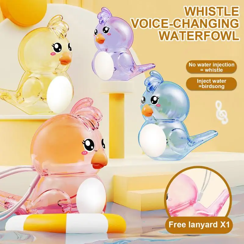 Water Bird Whistle Kids Funny Water Whistle Toys Cartoon Musical Instrument Whistles Noisemaker Party Favors Birthday Gifts