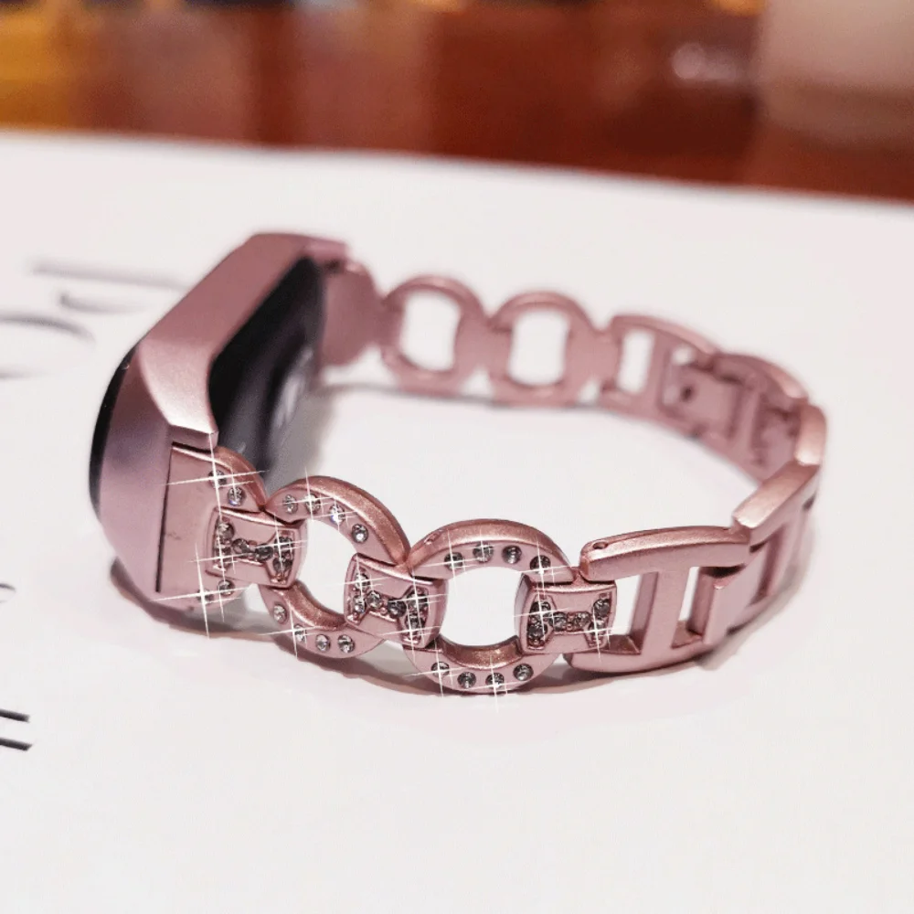 Metal Strap For Xiaomi Mi Band 7 6 5 4 3 Bracelet Diamond Replaceable Wristband Correa for Mi Band 7 6 5 Strap Mi Band 4 3 Strap