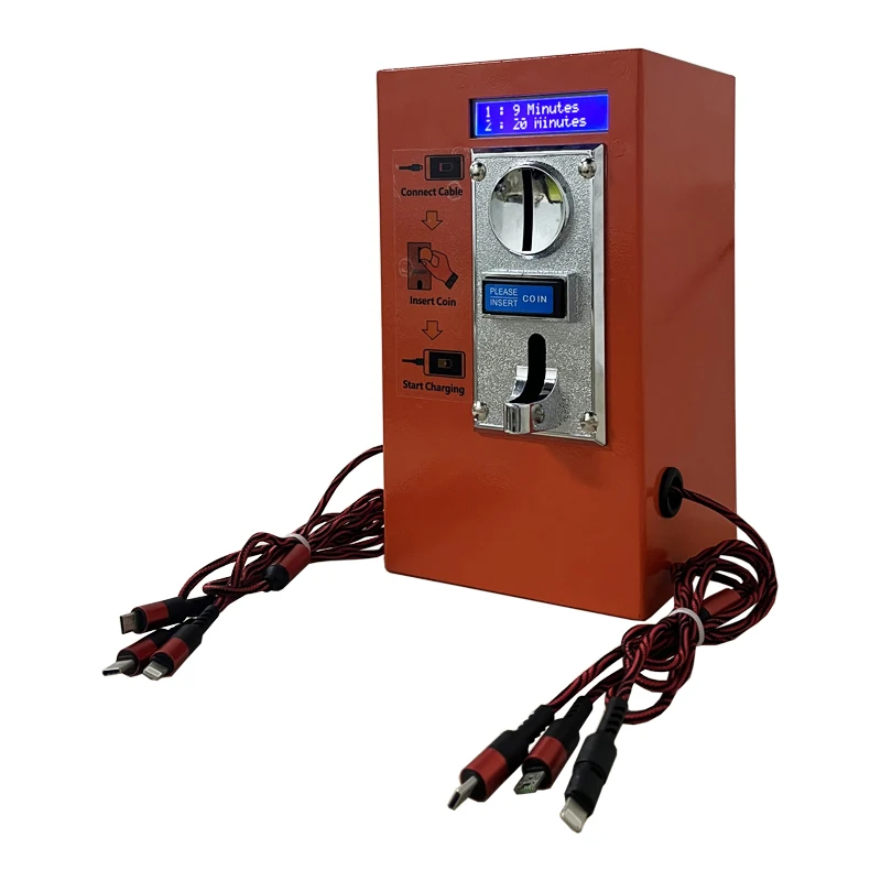 

2022 Unique Mobile Phones Charger 3-in-1 Data Cable Cheap Coin Operated Charger Machine